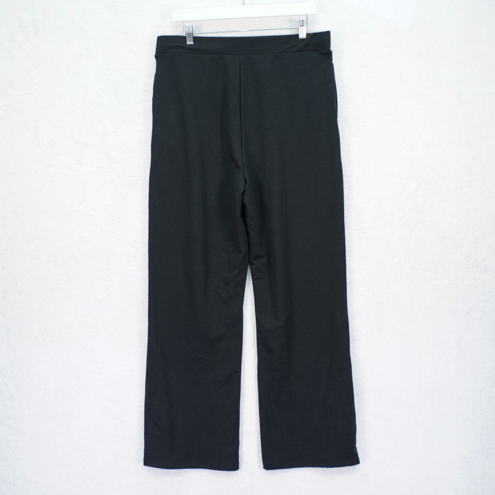NWT Kim Rogers Soft Sets True Black Pants -Meium 34 / 30- Polyester Spandex Hig - Picture 2 of 7